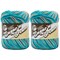 (Pack of 2) Lily Sugar'n Cream Yarn - Ombres Super Size-Pebble Beach